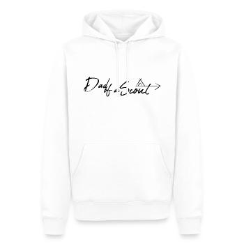 Dad Scout Schwarz - Männer Premium Bio Hoodie - Weiß - Vorne - Nico (187cm)