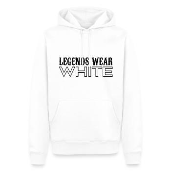 Legends Wear White Spirit Wear Team Game White - Sweat à capuche Premium bio Homme - blanc - Devant - Nico (187cm)