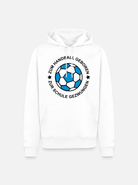 Handball - Männer Premium Bio Hoodie - Weiß