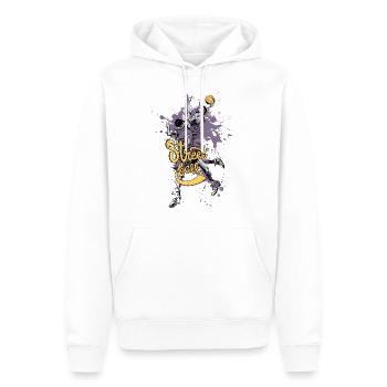 Strassen Basketball . Eine Tolle Geschenkidee - Männer Premium Bio Hoodie - Weiß - Vorne - Nico (187cm)