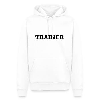 Coach Coach Coach Trainer Trainer Trainer - Männer Premium Bio Hoodie - Weiß - Vorne - Nico (187cm)