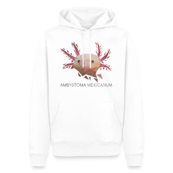 Ambystoma mexicanum (Axolotl) - Männer Premium Bio Hoodie - Weiß - Vorne - Nico (187cm)