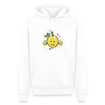 Zitrone - Männer Premium Bio Hoodie - Weiß - Vorne - Nico (187cm)