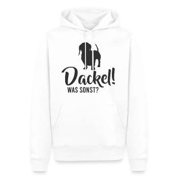 Hunde – Shirt Haustier Dackel Geschenk - Männer Premium Bio Hoodie - Weiß - Vorne - Nico (187cm)