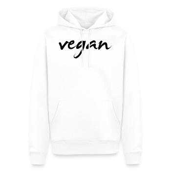 Vegan Vegan Vegan Vegetable Green Gift - Men’s Premium Organic Hoodie - white - Front - Nico (187cm)
