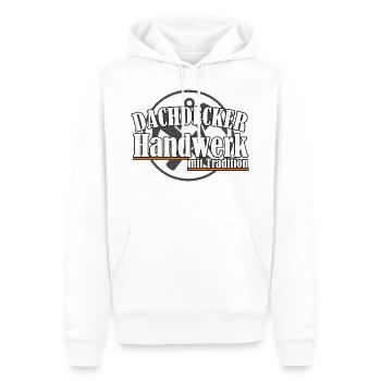 Dachdecker/ Handwerk mit Tradition - Männer Premium Bio Hoodie - Weiß - Vorne - Nico (187cm)