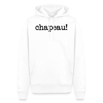 Chapeau - Männer Premium Bio Hoodie - Weiß - Vorne - Nico (187cm)