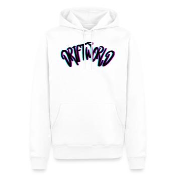 MONDE DE DÉRIVE - Sweat à capuche Premium bio Homme - blanc - Devant - Nico (187cm)