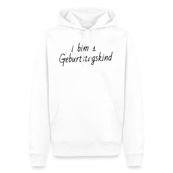 Geburtstagskind - Männer Premium Bio Hoodie - Weiß - Vorne - Nico (187cm)