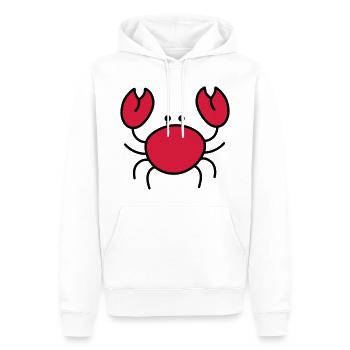 Krebs - Männer Premium Bio Hoodie - Weiß - Vorne - Nico (187cm)