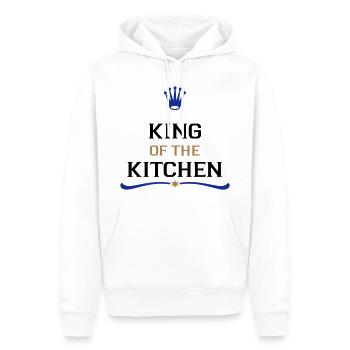Cadeaux amusants pour hommes - Sweat à capuche Premium bio Homme - blanc - Devant - Nico (187cm)
