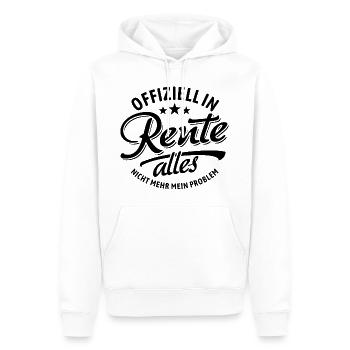 Offiziell in Rente, Alles Nicht Mehr Mein Problem - Männer Premium Bio Hoodie - Weiß - Vorne - Nico (187cm)