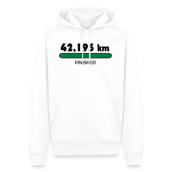 Marathon Finisher - Männer Premium Bio Hoodie - Weiß - Vorne - Nico (187cm)