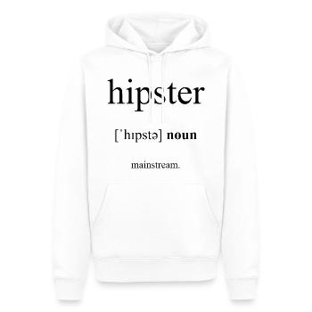 Hipster Definition Dictionary - Männer Premium Bio Hoodie - Weiß - Vorne - Nico (187cm)