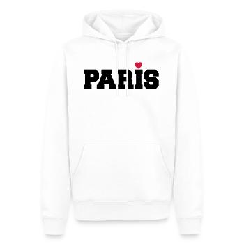Paris Herz Frankreich Liebe Geschenk - Männer Premium Bio Hoodie - Weiß - Vorne - Nico (187cm)