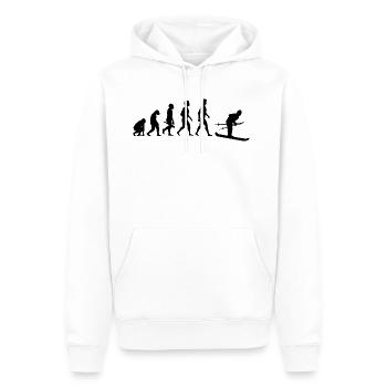 Après-ski ski de fond skispingen biathlon3 - Sweat à capuche Premium bio Homme - blanc - Devant - Nico (187cm)