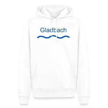 Gladbach Fluss freigestellt - Männer Premium Bio Hoodie - Weiß - Vorne - Nico (187cm)