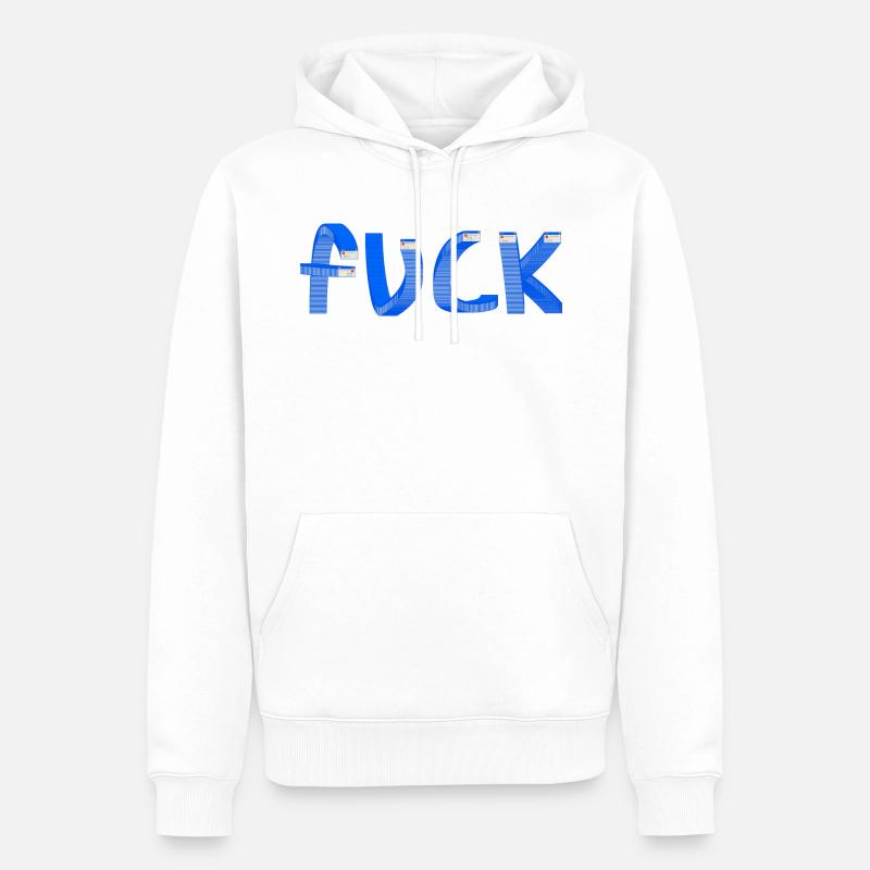 Fuck Windows Error - Männer Premium Bio Hoodie - Weiß