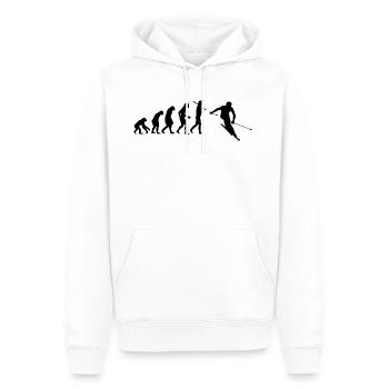 skieur de ski de ski cadeau de Noël - Sweat à capuche Premium bio Homme - blanc - Devant - Nico (187cm)