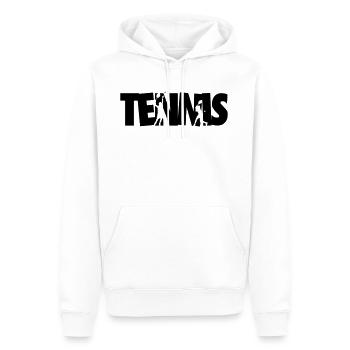 Joueur Drôle Cool Tennis - Sweat à capuche Premium bio Homme - blanc - Devant - Nico (187cm)