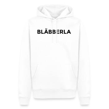 Bläbberla montserrat - Männer Premium Bio Hoodie - Weiß - Vorne - Nico (187cm)