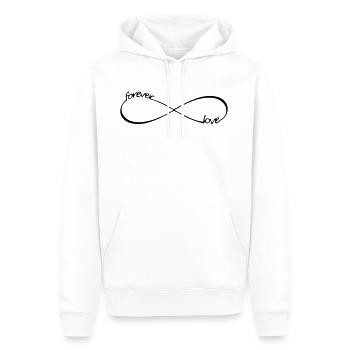 Forever Love Unendlichkeit Symbol 8 - Männer Premium Bio Hoodie - Weiß - Vorne - Nico (187cm)