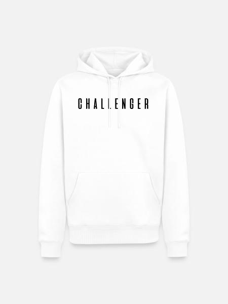 Challenger! Gift sayings - Men’s Premium Organic Hoodie - white