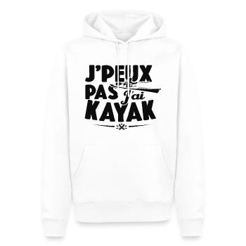 Je Peux Pas J'ai Kayak Cadeau Kayaking - Sweat à capuche Premium bio Homme - blanc - Devant - Nico (187cm)