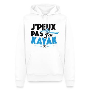 Je Peux Pas J'ai Kayak Cadeau Kayaking - Sweat à capuche Premium bio Homme - blanc - Devant - Nico (187cm)