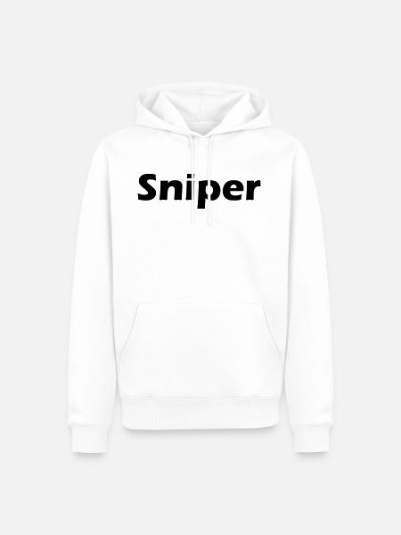 Sniper JH - Männer Premium Bio Hoodie - Weiß