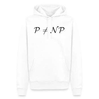 P ist nicht NP Geschenk Idee - Männer Premium Bio Hoodie - Weiß - Vorne - Nico (187cm)