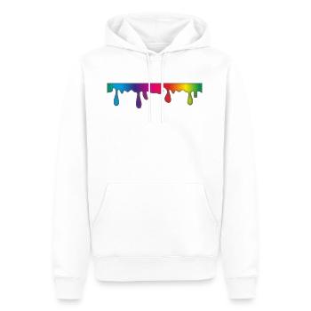 maler painter pinsel paint farbe artist color colo - Männer Premium Bio Hoodie - Weiß - Vorne - Nico (187cm)