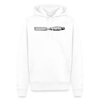 charpentier menuisier charpentier charpentier joiner11 - Sweat à capuche Premium bio Homme - blanc - Devant - Nico (187cm)