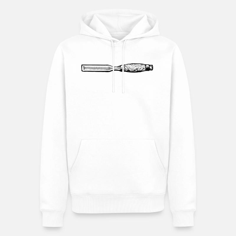 charpentier menuisier charpentier charpentier joiner11 - Sweat à capuche Premium bio Homme - blanc