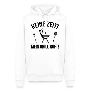 Grillen Sprüche Witzig Humorvoll - Männer Premium Bio Hoodie - Weiß - Vorne - Nico (187cm)