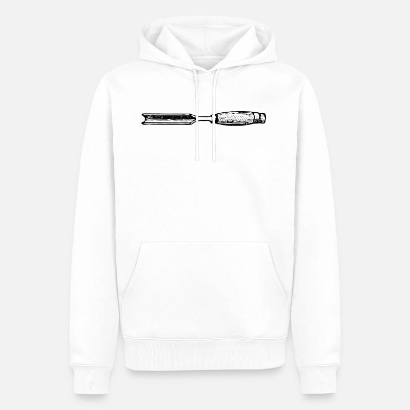 charpentier menuisier charpentier charpentier joiner10 - Sweat à capuche Premium bio Homme - blanc