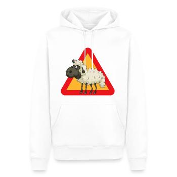 Schaf - Männer Premium Bio Hoodie - Weiß - Vorne - Nico (187cm)