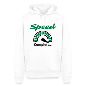 Speed Complete... - Männer Premium Bio Hoodie - Weiß - Vorne - Nico (187cm)