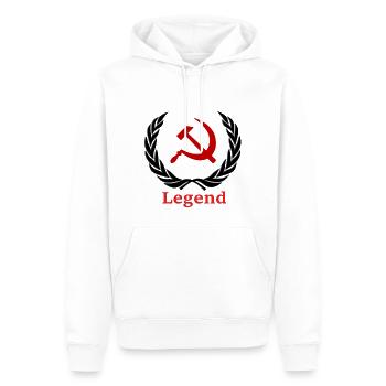 Russie Sovjet Lohr couronne bière couronne Marteau - Sweat à capuche Premium bio Homme - blanc - Devant - Nico (187cm)
