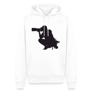 camera photographer fotograf kamera foto photo25 - Männer Premium Bio Hoodie - Weiß - Vorne - Nico (187cm)