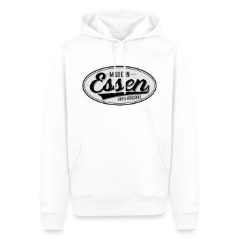 Essen Original - Männer Premium Bio Hoodie - Weiß - Vorne - Nico (187cm)