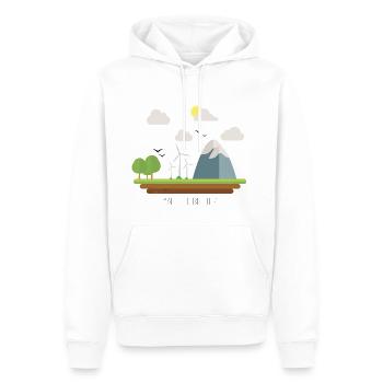 machen es besser B - Männer Premium Bio Hoodie - Weiß - Vorne - Nico (187cm)