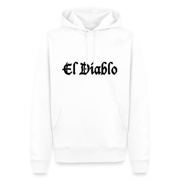 El Diablo - Männer Premium Bio Hoodie - Weiß - Vorne - Nico (187cm)