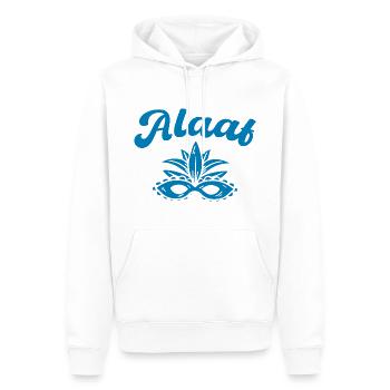 Alaaf - Männer Premium Bio Hoodie - Weiß - Vorne - Nico (187cm)