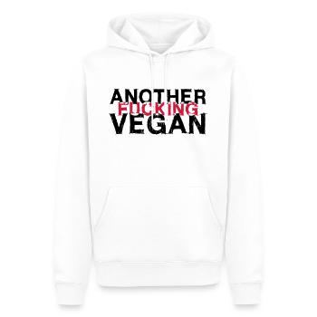 UN AUTRE VEGAN FUCKING - Sweat à capuche Premium bio Homme - blanc - Devant - Nico (187cm)