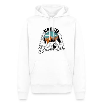 Nature Bummler (coloré) - Sweat à capuche Premium bio Homme - blanc - Devant - Nico (187cm)