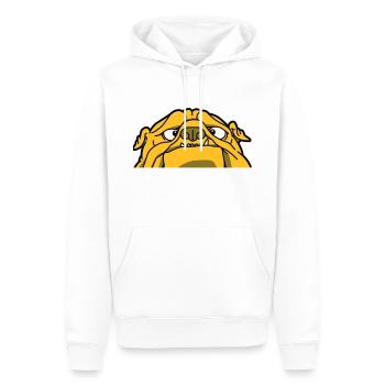 Eine englische Bulldogge - Männer Premium Bio Hoodie - Weiß - Vorne - Nico (187cm)