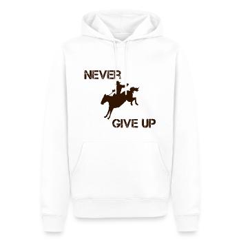 Western Équitation Reining Cavalier Cadeau Amour des chevaux - Sweat à capuche Premium bio Homme - blanc - Devant - Nico (187cm)