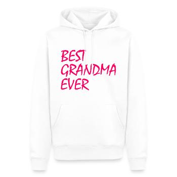 Best grandma ever - Sweat à capuche Premium bio Homme - blanc - Devant - Nico (187cm)