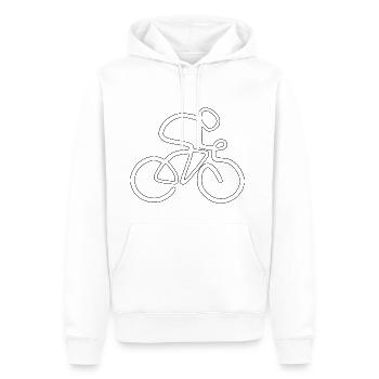 fahrrad bicycle bike driver fahrer1 - Männer Premium Bio Hoodie - Weiß - Vorne - Nico (187cm)